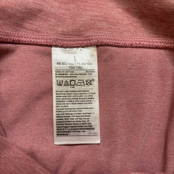 Gap GapFit Studio Sky High Legging, Pink/Blush Heather, Size Large #114 - Picture 4 of 7